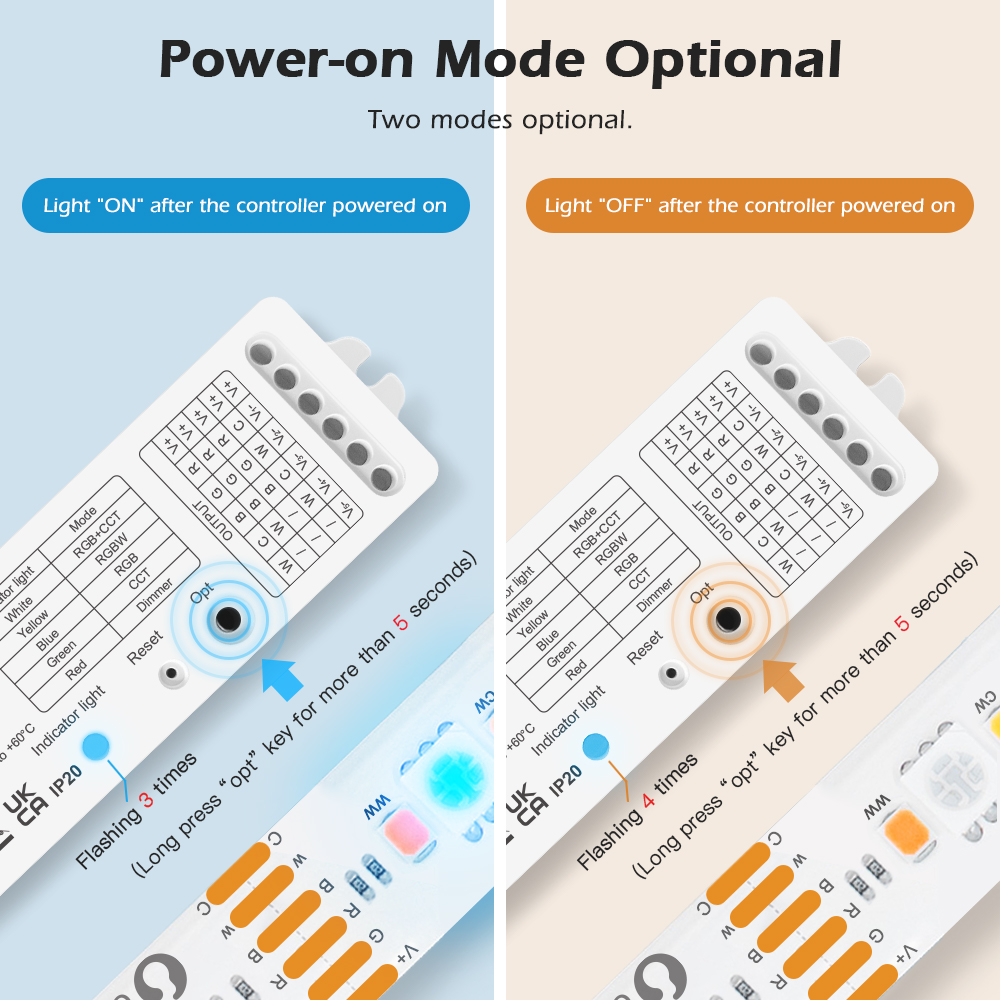 Zigbee 5In1 LED Light Controller Voice/APP/RF Remote Control Zigbee 5In1 LED Light Controller Voice/APP/RF Remote Control